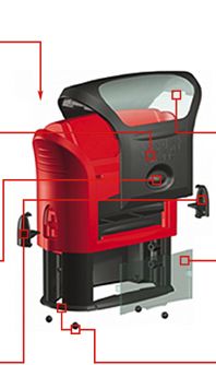 Trodat - 3 Encriers 6/4928 Recharges Pour Tampon Printy 4928