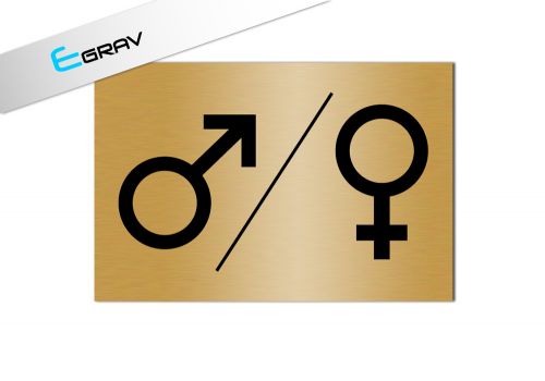 Signaletique Picto Wc Symbole Homme Femme 12x6 Cm Livraison Gratuite