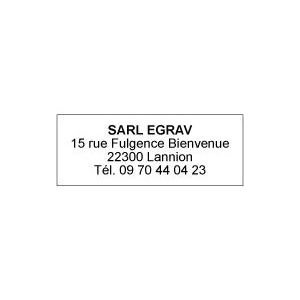 Empreinte Tampon S-844 shiny sans logo
