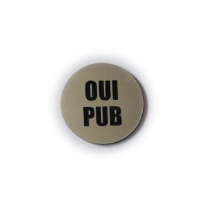 Plaque Oui Pub