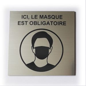 Plaque Port du masque obligatoire
