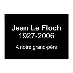 Plaque du souvenir 300x200mm