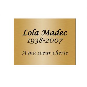 Plaque du souvenir 200x150mm