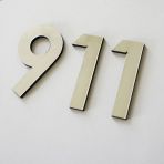plaque numéro maison ou boite aux lettres extérieur inscription au choix  réf 75